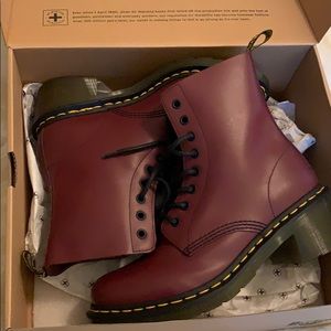 “Clemency” Cherry Red Doc Martens